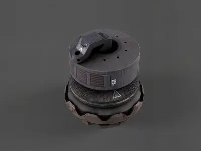 Sci fi model bambers Low-poly 3D model