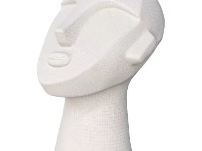 Bloomingville Decorative Figurine Plaster Head 3D print model