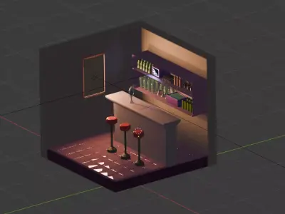 Onisu Bar Free 3D model
