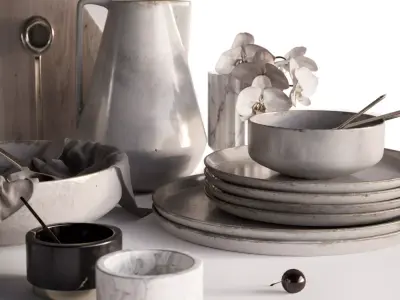 Table Decor Kitchen 3D model