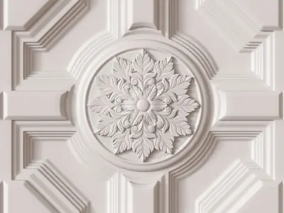Decorative Ceiling Tile 3D model buy