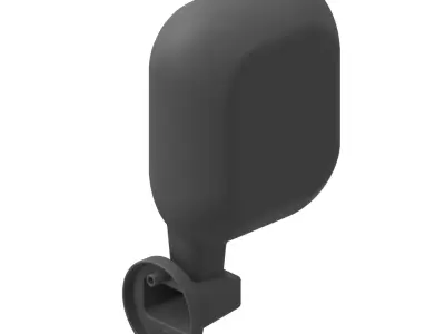 Carbon Fiber Bus Mirror Cover 3D model