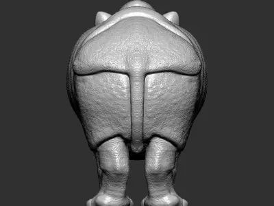 Rhinoceros model 3D print model