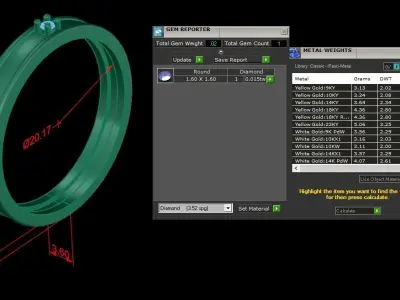 Jewelry Ring 3D print model 30