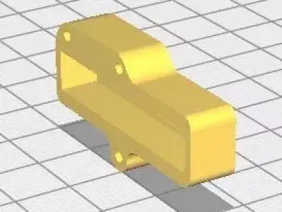 gilza gold piece of hardware 3D model