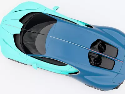 Bugatti Tourbillon 2024 Low-poly 3D model