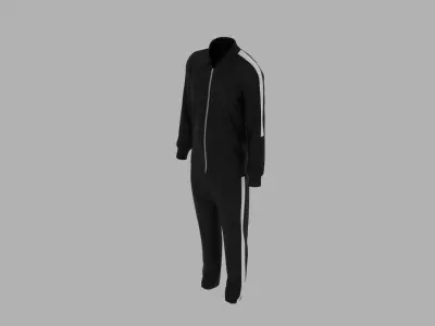 Sport Suit Low-poly 3D model 8