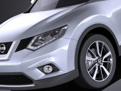 Nissan X-Trail 2016 VRAY 3D model