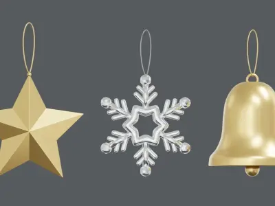 Christmas Ornaments 3D model