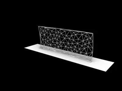 Triangulated Wall random points v5 3D model