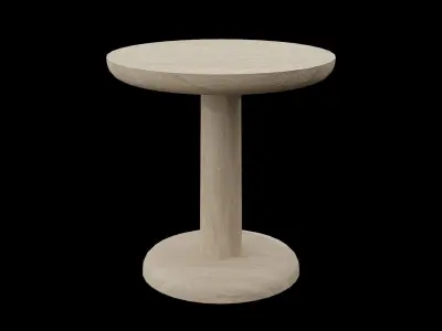 PON Table OakSoapTreated wood Low-poly 3D model