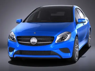 Mercedes-Benz A180 Eco 2016 VRAY 3D model