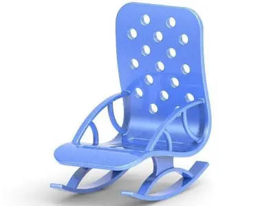 Stylish Rocking Chair 3D print model