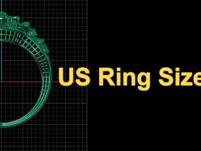 Engagement ring 3D print model