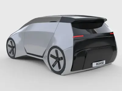 Autonomous Compact MPV EV 3D model