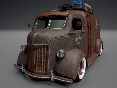 Food Truck Oldschool 3D model