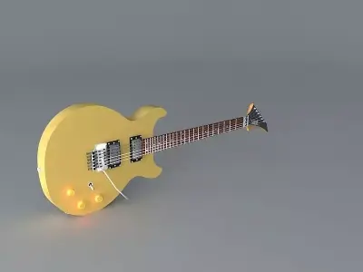 Les Paul DC guitar Free 3D model
