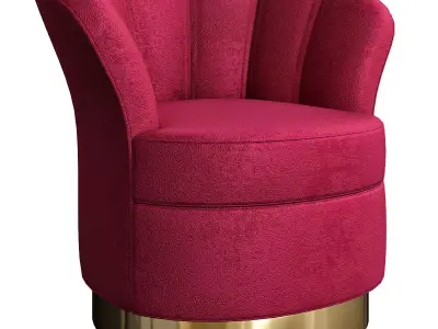 Besame chair 3d model Low-poly 3D model