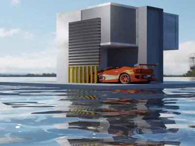 Mansion on the sea  3D model