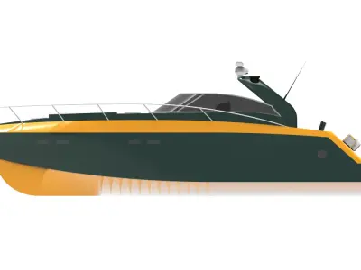 SUNSEKER 14 M GREEN Low-poly 3D model