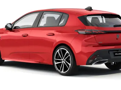 Peugeot 308 GT Sport 2023 3D model