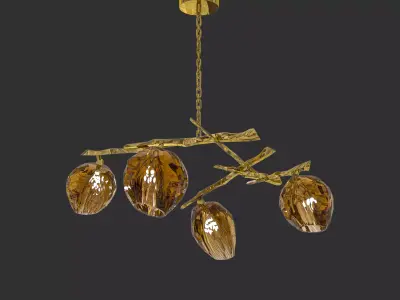 Jacques Chandelier Low-poly 3D model