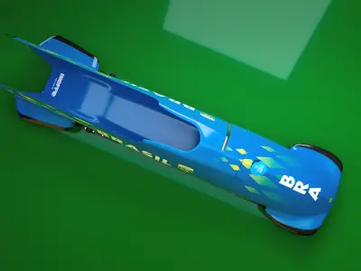 2025 Bobsled Sled 3D model