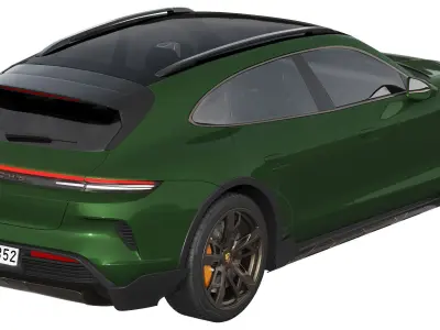 Porsche Taycan Turbo Cross Turismo 2024 3D model