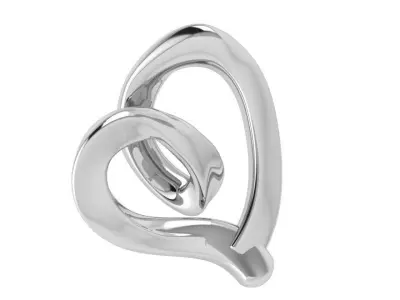 Heart Pendant 4067 3D print model