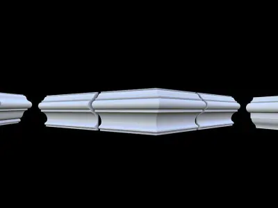 140 Ceiling Base Mesh Pack Low-poly 3D model