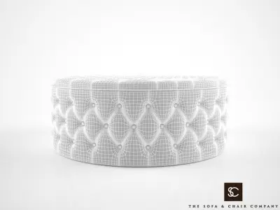 The Sofa and Chair Company Allegri Ottoman 3D model