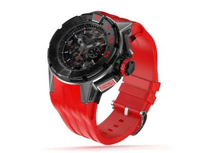 Richard Mille RM 032 Red Luxury Watch 3D model