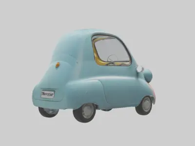 Microcar Model 1 Low-poly 3D model