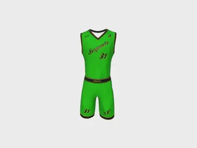 Basketball Fantasy Team Serpents Uniform - Character Design Low-poly 3D model