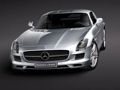 Mercedes-Benz SLS 2011 3D Model 3D model