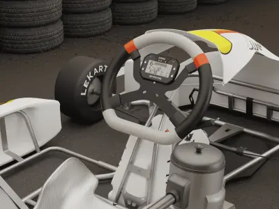 Go Kart  KartRepublic Low-poly 3D model