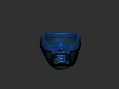 helmet high poly sculpt 3d printable  3D model 8
