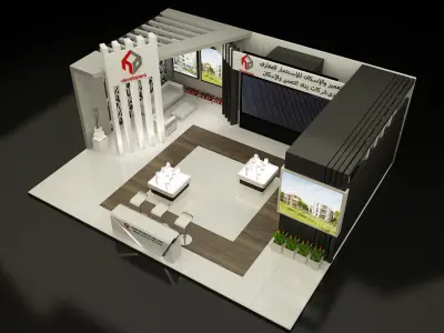 Booth Exhibition Stand a357c  3D model