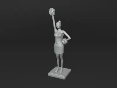 Cheerleader 3D print model