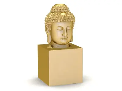 Buddha Head 3D Model for Jewelry and Decoration 1270 3D print model