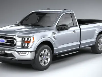 F-150 XLT Regular Cab 2022 3D model