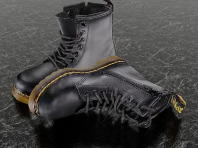 DR MARTENS 1460 3D SHOE 3D model