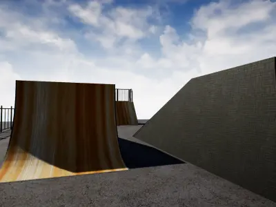 Skate Park Props  Low-poly 3D model