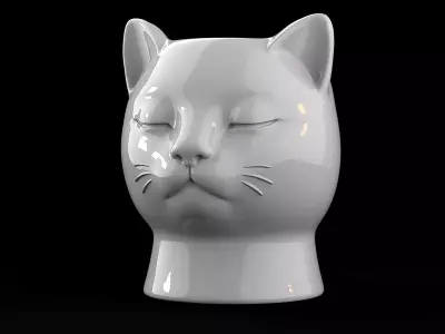 Cat Vase 3D print model