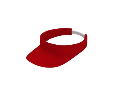 Low-Poly Visor Cap 3D Model Low-poly 3D model