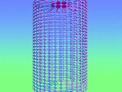 Abstract Geometric Cylinder 3D model