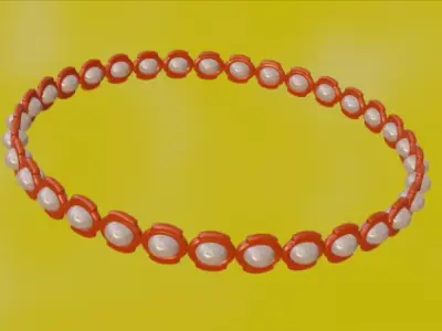 Elegant Gold Chain 3D Model Free low-poly 3D model