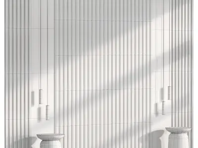 Decorative wall panel N3 3D model