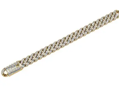 Cumin Chain Bracelet 4640 3D print model