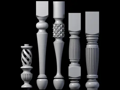 30 Baluster 3D model